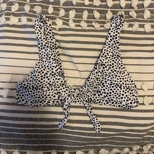 SHEIN front tie bikini top